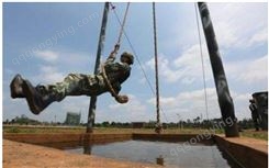 军事训练400米障碍器材 高板跳台实物图 水平梯标准参数